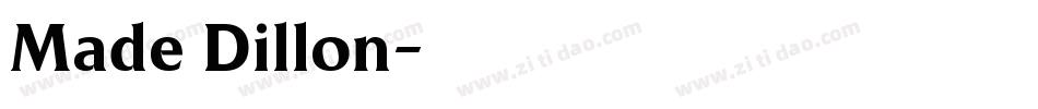 Made Dillon字体转换